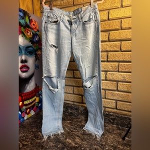 Rag & Bone boyfriend Jean distressed destroyed jean size 25 x 28